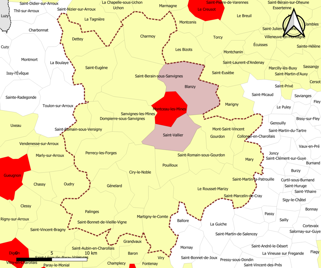 Cheminée Montceau-les-Mines